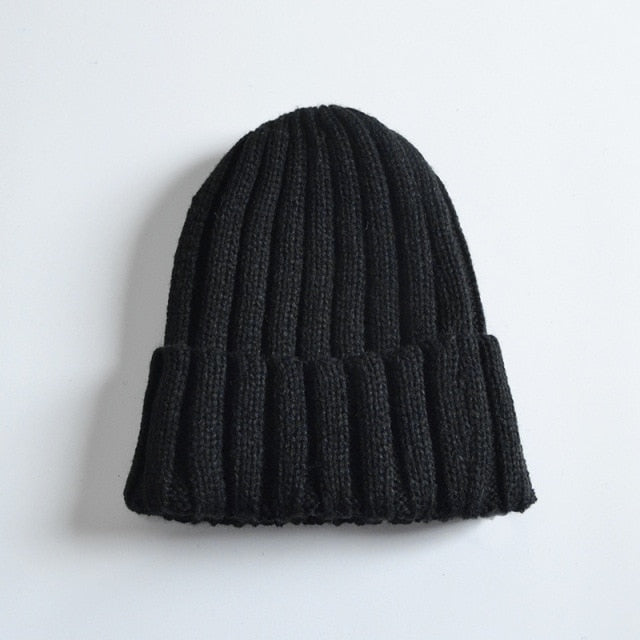 Candy Color Mother Kids Hat for Girls Boys Autumn Winter Baby Beanie Kids Cap Elastic Family Warm Knitted Parent Children Hats daiiibabyyy