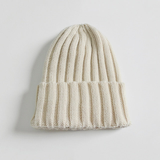 Candy Color Mother Kids Hat for Girls Boys Autumn Winter Baby Beanie Kids Cap Elastic Family Warm Knitted Parent Children Hats daiiibabyyy