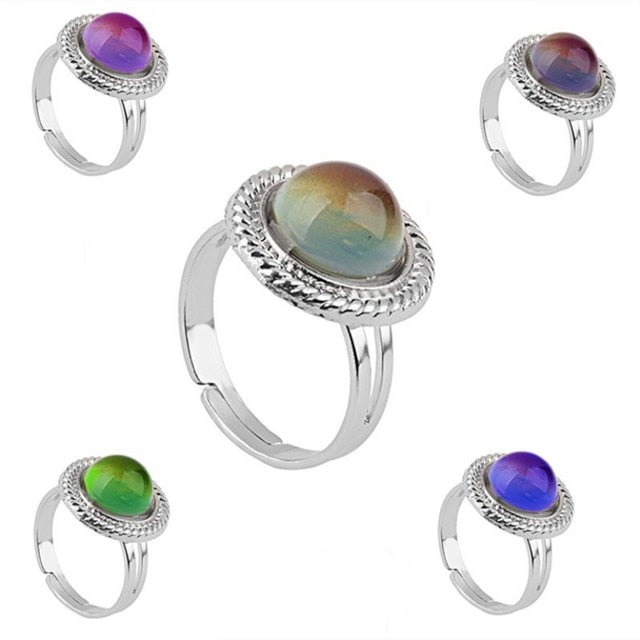 Butterfly Mood Ring Color Change Adjustable Emotion Feeling Changeable Temperature Ring Jewelry For Kids Birthday daiiibabyyy