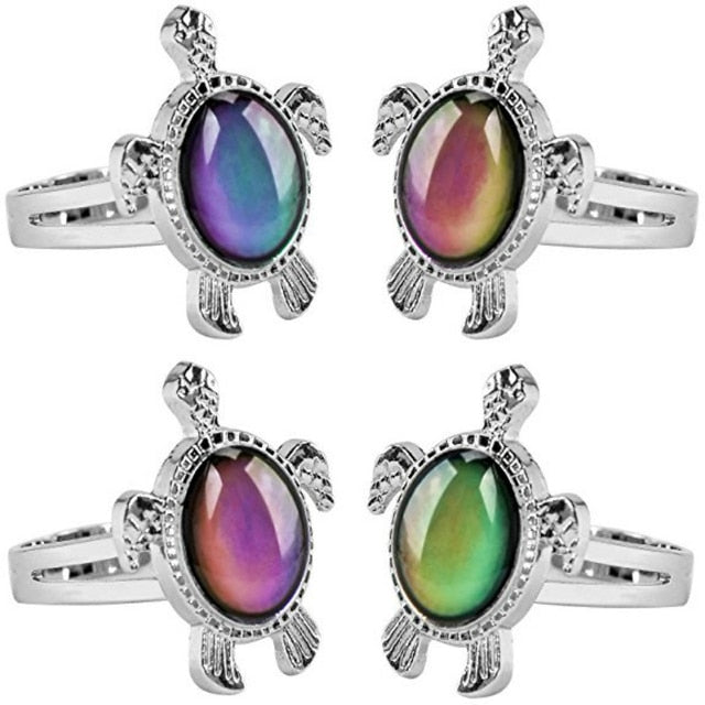 Butterfly Mood Ring Color Change Adjustable Emotion Feeling Changeable Temperature Ring Jewelry For Kids Birthday daiiibabyyy