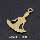 5pcs/lot Flower of Life DIY Charms Wholesale 100% Stainless Steel Yoga Lotus Connectors Charm Om Hansa Hand Jewelry Pendant daiiibabyyy