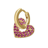 ZHUKOU  1 piece CZ crystal small hoop earring Exquisite gold/silver color star heart cute women earrings for gifts VE225 daiiibabyyy