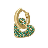 ZHUKOU  1 piece CZ crystal small hoop earring Exquisite gold/silver color star heart cute women earrings for gifts VE225 daiiibabyyy