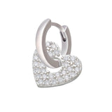 ZHUKOU  1 piece CZ crystal small hoop earring Exquisite gold/silver color star heart cute women earrings for gifts VE225 daiiibabyyy