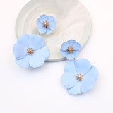 Boho Cute Flower Earrings for Women Korean Jewelry Kids Girls Gifts Fashion Stud Earring Boucles D'oreilles Aretes De Mujer 2021 daiiibabyyy
