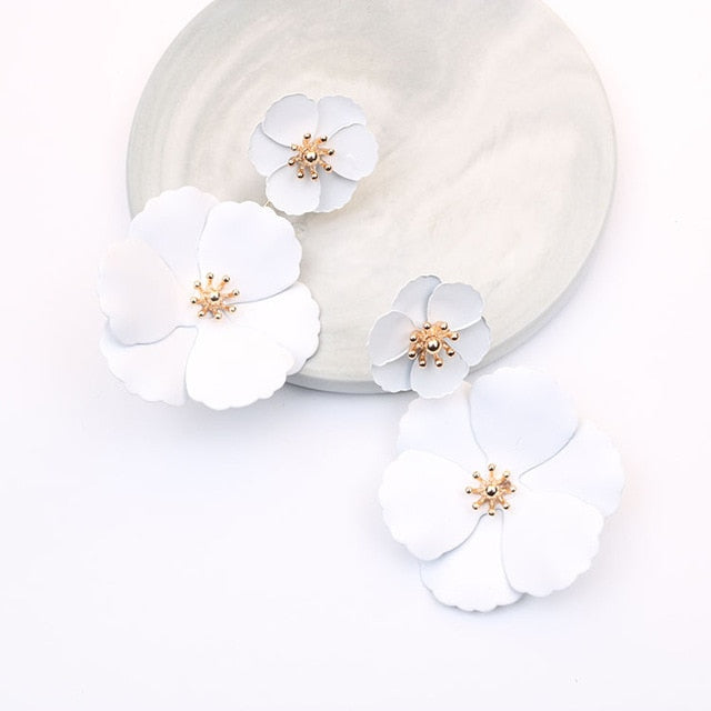 Boho Cute Flower Earrings for Women Korean Jewelry Kids Girls Gifts Fashion Stud Earring Boucles D'oreilles Aretes De Mujer 2021 daiiibabyyy