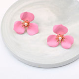 Boho Cute Flower Earrings for Women Korean Jewelry Kids Girls Gifts Fashion Stud Earring Boucles D'oreilles Aretes De Mujer 2021 daiiibabyyy