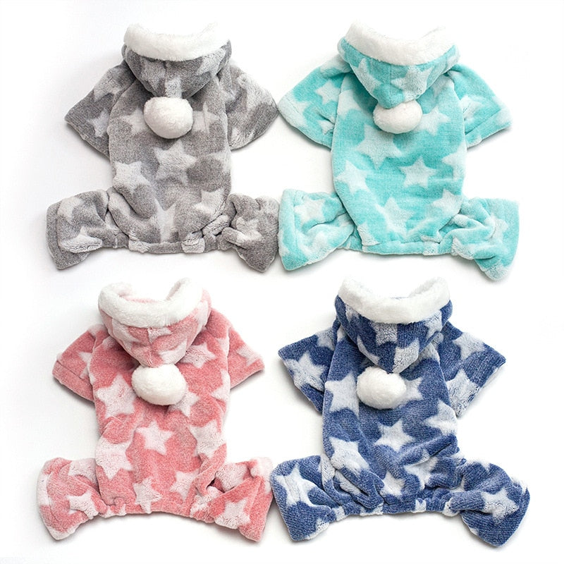 Autumn Winter Pet Dog Pajamas Jumpsuit for Small Dogs Shih Tzu Yorkshire Pullovers Soft Fleece Puppy Cat Clothes Pets Clothing daiiibabyyy