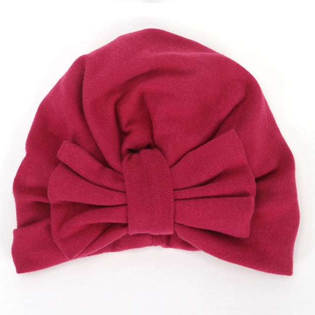 BalleenShiny Warm Baby Hats For Boys&Girls Infant Lovely Bowknot Hats Baby Bonnet Beanie Turban Head Accessories Kids Gifts daiiibabyyy