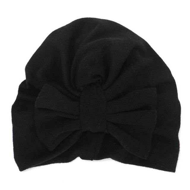 BalleenShiny Warm Baby Hats For Boys&Girls Infant Lovely Bowknot Hats Baby Bonnet Beanie Turban Head Accessories Kids Gifts daiiibabyyy