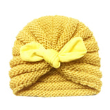 BalleenShiny Warm Baby Hats For Boys&Girls Infant Lovely Bowknot Hats Baby Bonnet Beanie Turban Head Accessories Kids Gifts daiiibabyyy