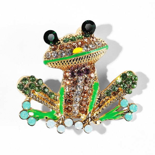 Animal Brooch Pins For Women Bling Rhinestone Bee Spider Brooches Dragonfly Brooches Pin Jewelry Wedding Party Bijoux Best Gift daiiibabyyy