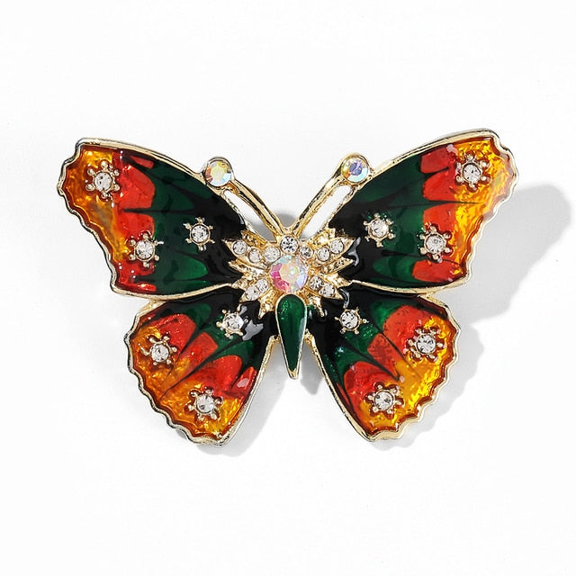 Animal Brooch Pins For Women Bling Rhinestone Bee Spider Brooches Dragonfly Brooches Pin Jewelry Wedding Party Bijoux Best Gift daiiibabyyy
