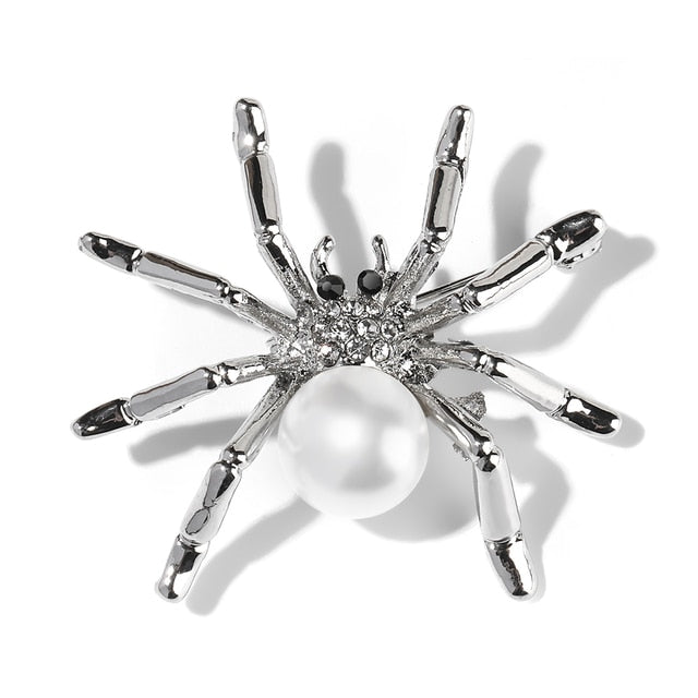 Animal Brooch Pins For Women Bling Rhinestone Bee Spider Brooches Dragonfly Brooches Pin Jewelry Wedding Party Bijoux Best Gift daiiibabyyy