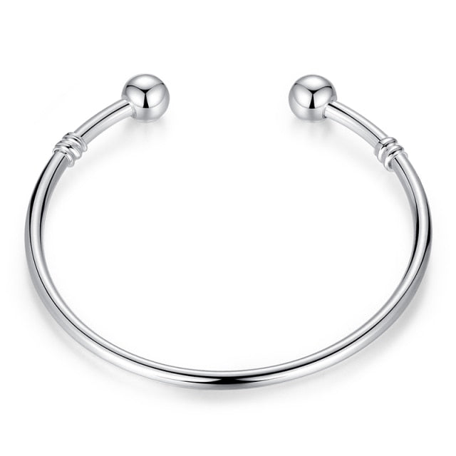 BAMOER 5 Style Silver Color LOVE Snake Chain Bracelet & Bangle 16CM-21CM Pulseras Lobster PA1104 daiiibabyyy