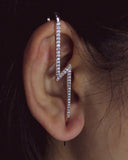 Bohemian Wedding Ear Wrap Crawler Hook Earring Crystal Stud Earrings for Woman Lightning Zirconia Climber Earrings Jewelry Gift daiiibabyyy