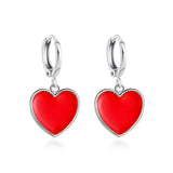 ZYZQ Simple Design Classic Hollow Heart Drop Earrings For Women New Brand Fashion Ear Cuff Piercing Dangle Earring Gifts daiiibabyyy