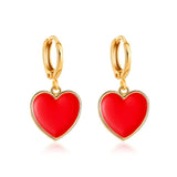 ZYZQ Simple Design Classic Hollow Heart Drop Earrings For Women New Brand Fashion Ear Cuff Piercing Dangle Earring Gifts daiiibabyyy