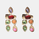 Ztech New Korea Fashion Pink Resin Beaded Drop Earrings For Women Girls ZA Wedding Jewelry 30 Designs Dangle Statement Bijoux daiiibabyyy