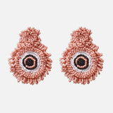 Ztech New Korea Fashion Pink Resin Beaded Drop Earrings For Women Girls ZA Wedding Jewelry 30 Designs Dangle Statement Bijoux daiiibabyyy