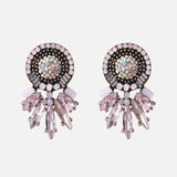 Ztech New Korea Fashion Pink Resin Beaded Drop Earrings For Women Girls ZA Wedding Jewelry 30 Designs Dangle Statement Bijoux daiiibabyyy