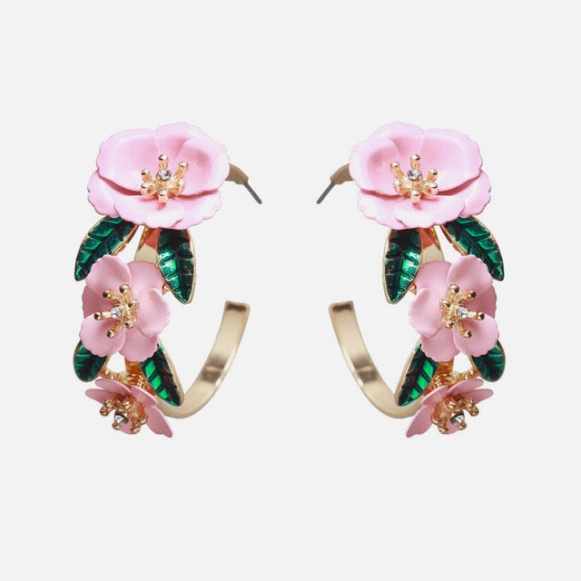 Ztech New Korea Fashion Pink Resin Beaded Drop Earrings For Women Girls ZA Wedding Jewelry 30 Designs Dangle Statement Bijoux daiiibabyyy