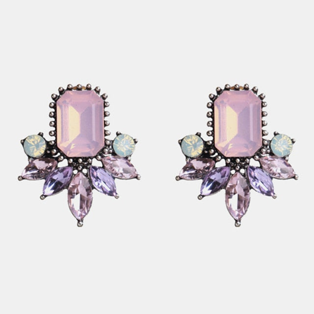 Ztech New Korea Fashion Pink Resin Beaded Drop Earrings For Women Girls ZA Wedding Jewelry 30 Designs Dangle Statement Bijoux daiiibabyyy