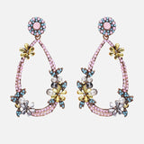 Ztech New Korea Fashion Pink Resin Beaded Drop Earrings For Women Girls ZA Wedding Jewelry 30 Designs Dangle Statement Bijoux daiiibabyyy