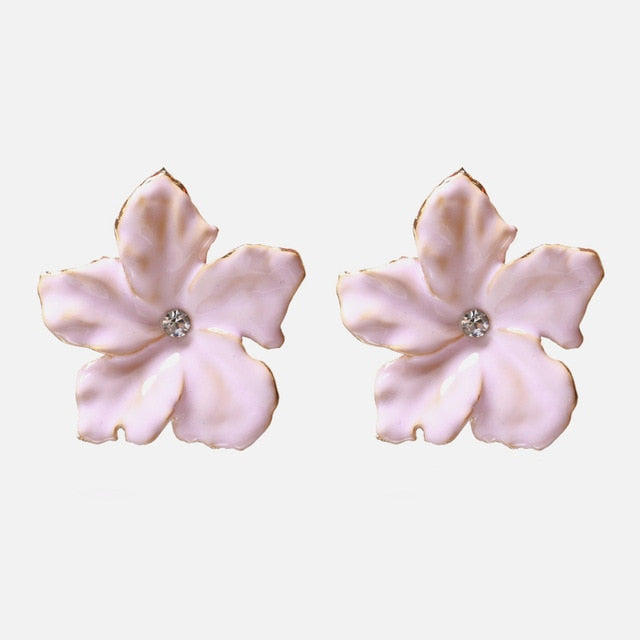 Ztech New Korea Fashion Pink Resin Beaded Drop Earrings For Women Girls ZA Wedding Jewelry 30 Designs Dangle Statement Bijoux daiiibabyyy