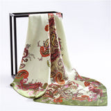 90x90cm luxury brand silk square scarf for women hair tie band bandana pashmina female foulard muslim hijab stores 2021 NEW daiiibabyyy