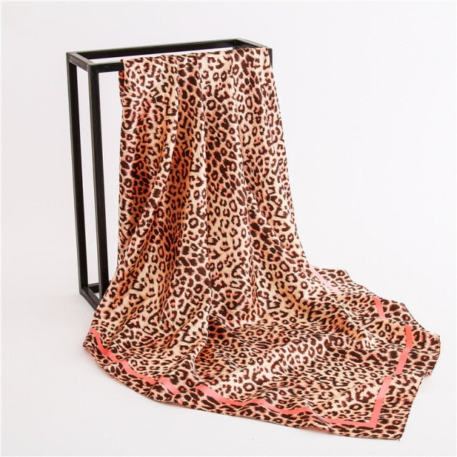 90x90cm luxury brand silk square scarf for women hair tie band bandana pashmina female foulard muslim hijab stores 2021 NEW daiiibabyyy