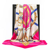 90x90cm luxury brand silk square scarf for women hair tie band bandana pashmina female foulard muslim hijab stores 2021 NEW daiiibabyyy