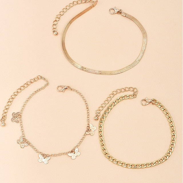 Boho Foot Circle Chain Ankle Summer Bracelet Taless "S" Shape Pendant Charm Sandals Barefoot Beach Foot Bridal Jewelry A031 daiiibabyyy