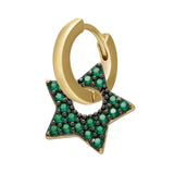 ZHUKOU  1 piece CZ crystal small hoop earring Exquisite gold/silver color star heart cute women earrings for gifts VE225