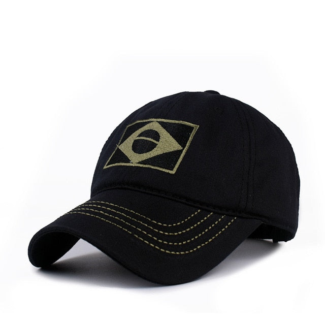 Army Camouflage Male Baseball Cap Men Embroidered Brazil Flag  Caps Outdoor Sports Tactical Dad Hat Casual Hunting Hats daiiibabyyy