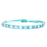 BLUESTAR 6pcs One Set Women Crystal Bead Bracelet Handmade Woven Boho MIYUKI Bead Bracelets Jewelry Accessories daiiibabyyy