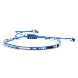 BLUESTAR 6pcs One Set Women Crystal Bead Bracelet Handmade Woven Boho MIYUKI Bead Bracelets Jewelry Accessories daiiibabyyy