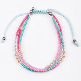 BLUESTAR 6pcs One Set Women Crystal Bead Bracelet Handmade Woven Boho MIYUKI Bead Bracelets Jewelry Accessories daiiibabyyy