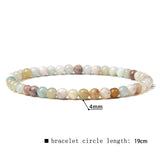 42 Kinds Natural 4 mm Fluorite Beads Bracelets Women Handmade Elastic Bangle Men Grade A Sodalite Stone Pulsera Polished Jewelry daiiibabyyy