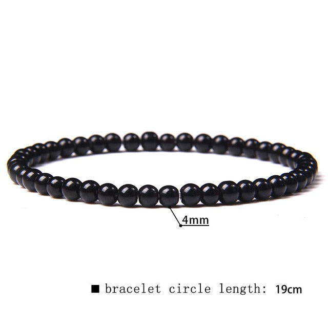 42 Kinds Natural 4 mm Fluorite Beads Bracelets Women Handmade Elastic Bangle Men Grade A Sodalite Stone Pulsera Polished Jewelry daiiibabyyy