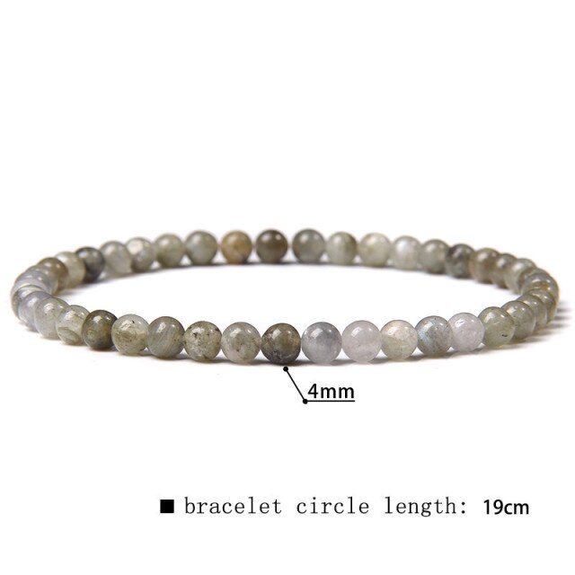 42 Kinds Natural 4 mm Fluorite Beads Bracelets Women Handmade Elastic Bangle Men Grade A Sodalite Stone Pulsera Polished Jewelry daiiibabyyy