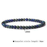 42 Kinds Natural 4 mm Fluorite Beads Bracelets Women Handmade Elastic Bangle Men Grade A Sodalite Stone Pulsera Polished Jewelry daiiibabyyy