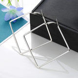 BLIJERY Trendy Oversize Geometric Big Hoop Earrings For Women Basketball Brincos Exaggerated Large Square Earrings Punk Jewelry daiiibabyyy