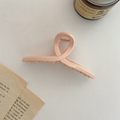 AOMU 1Pc Korean Solid Big Hair Claws Elegant Frosted Acrylic Hair Clips Hairpin Barrette Headwear for Women Girls Hair Accessory daiiibabyyy