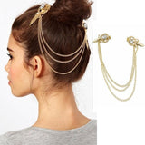 Boho Draping Crystal Bride Hair Accesories New Fashion Elegant  Head Chain Hair Jewelry Wedding Hairstyles Headpiece daiiibabyyy