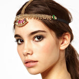 Boho Draping Crystal Bride Hair Accesories New Fashion Elegant  Head Chain Hair Jewelry Wedding Hairstyles Headpiece daiiibabyyy