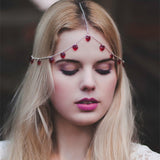 Boho Draping Crystal Bride Hair Accesories New Fashion Elegant  Head Chain Hair Jewelry Wedding Hairstyles Headpiece daiiibabyyy