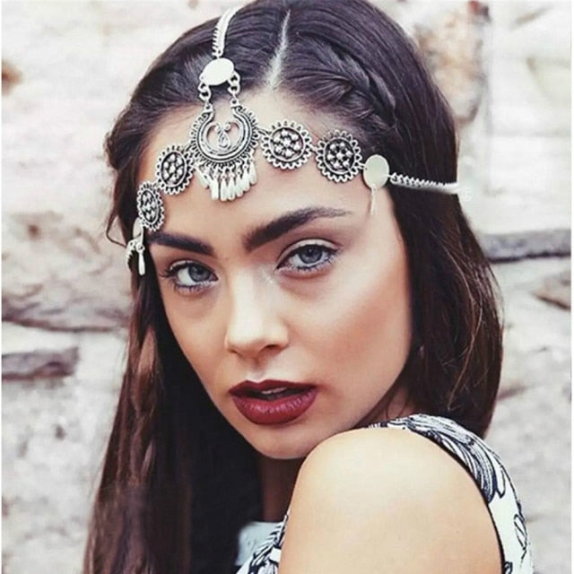 Boho Draping Crystal Bride Hair Accesories New Fashion Elegant  Head Chain Hair Jewelry Wedding Hairstyles Headpiece daiiibabyyy