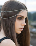 Boho Draping Crystal Bride Hair Accesories New Fashion Elegant  Head Chain Hair Jewelry Wedding Hairstyles Headpiece daiiibabyyy