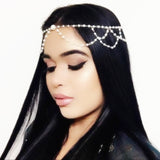 Boho Draping Crystal Bride Hair Accesories New Fashion Elegant  Head Chain Hair Jewelry Wedding Hairstyles Headpiece daiiibabyyy